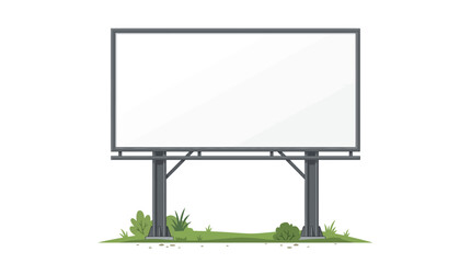 Obraz premium Triangular Three Sided Billboard Steel Structure Blank Panels
