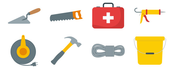 Construction and Repair Tool Icons © Rundreams