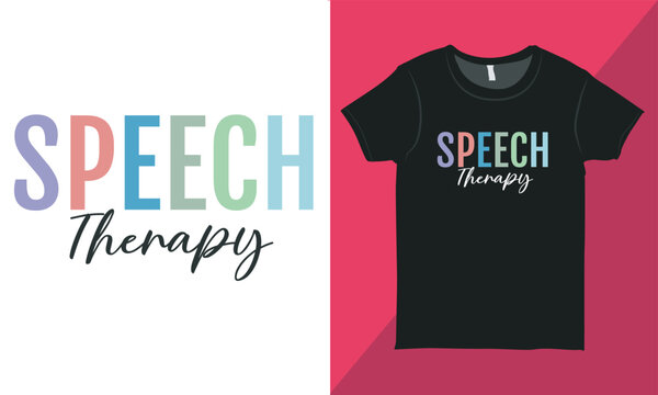 Cute Pastel Speech Therapy Quote Design, Motivational Quote Design, SLP Design