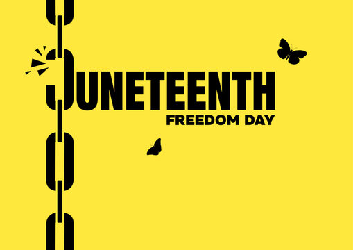 Juneteenth banner. Freedom day. Juneteenth Independence Day.	