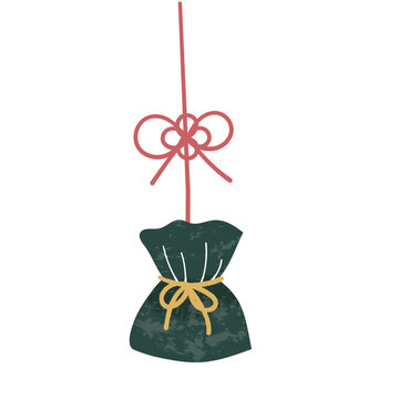 Zong zi shaped sachet