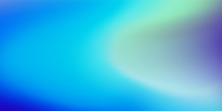 Iridescent aura Y2K futuristic holographic gradient background. Vector abstract mesh gradient. Dark cosmic colors space theme aurora fluid hologram texture in bright blue sky colors. Y2k holo backdrop