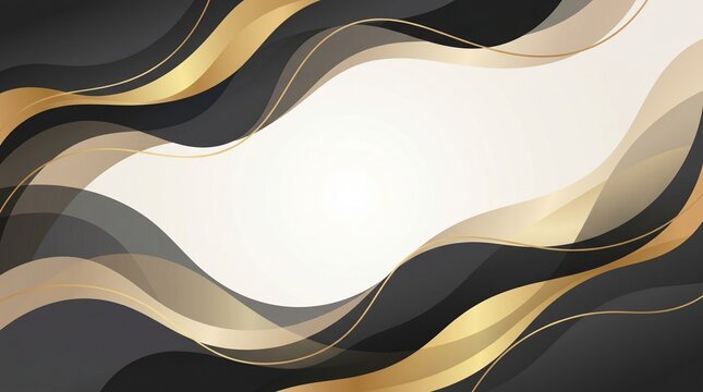 Luxury Black and Gold Abstract Background