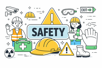 Fototapeta premium Workplace Safety Essentials