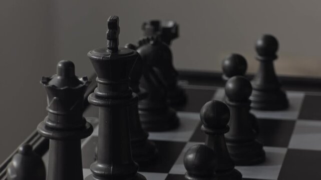 Black King Standing Firm - Resilience and Absolute Victory
