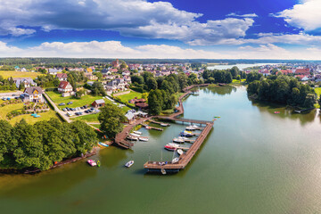 Stężyca. Jezioro Raduńskie Górne i jezioro Raduńskie Dolne. © Janusz Lipiński