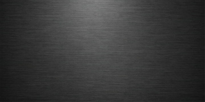 A dark brushed metal texture background with a black leather pattern on a silver metallic steel surface creating a gray industrial material wallpaper design