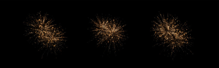 Fototapeta premium Fireworks, isolate, transparent, sparkler, celebration in a festive night glow. Transparent PNG perfect for Overlay in holiday, party, or festival designs. Includes bright explosion PNG asset. 