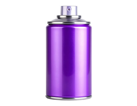 Purple spray can with nozzle on Transparent Background PNG
