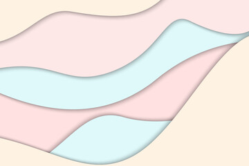 Modern wall mural with abstract wave design © CLton