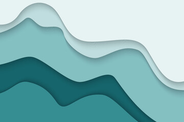 Modern wall mural with abstract wave design © CLton