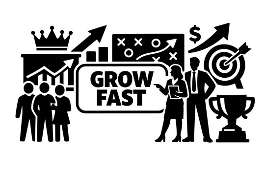 Business Growth and Success Icons