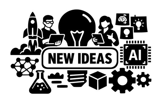 Innovation and New Ideas Concept