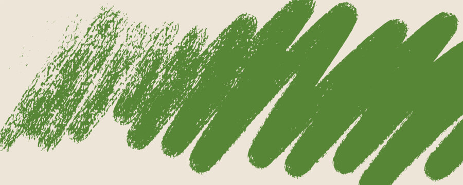 brush background stroke paint marker abstract line green color texture on beige paper surface for minimal backdrop. mark detail with grunge effect and rough scratch. modern graphic design