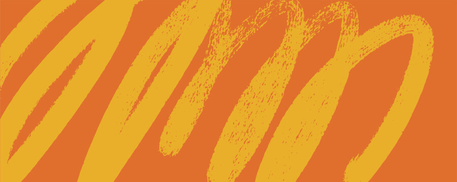 brush background stroke paint marker abstract line orange yellow color texture on bold surface for minimal backdrop. paper mark detail with grunge effect and rough texture. modern graphic design