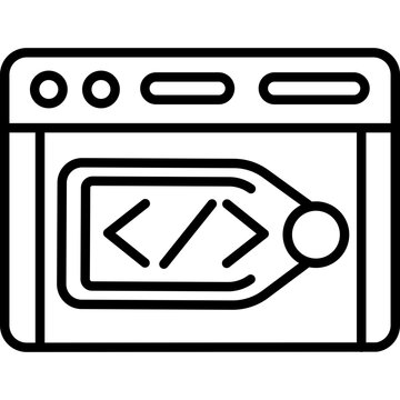 Meta Tags Vector Icon