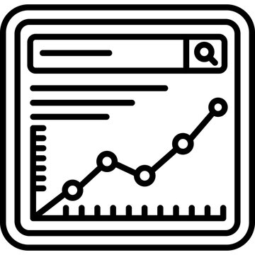 SERP Graph Vector Icon