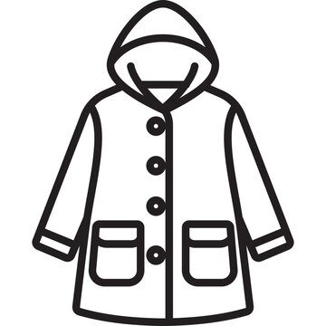 Raincoat Vector Icon