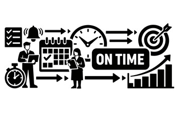 Obraz premium Business Productivity Flow