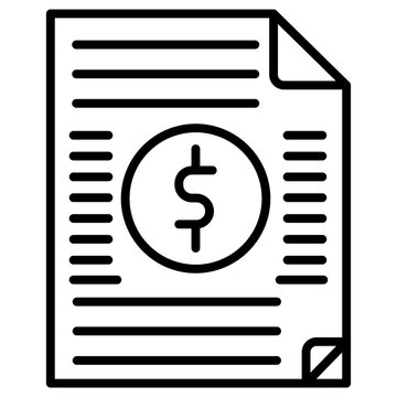 Expense Report Vector Icon