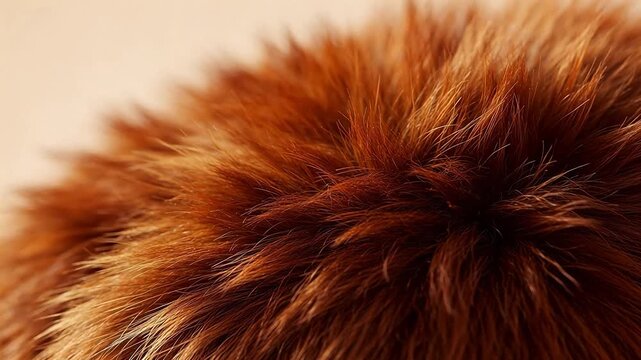 Closeup of brown fur texture