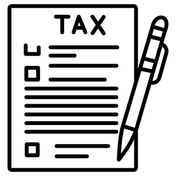 Tax Form Vector Icon