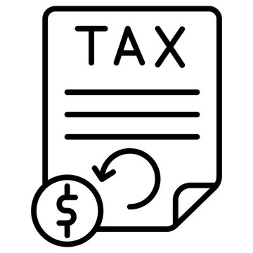 Tax Return Vector Icon