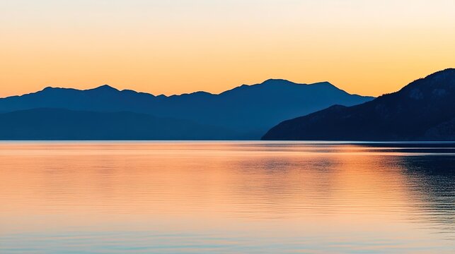 predawn. Golden rays of dawn breaking over the horizon into a deep blue pre-dawn sky. travel magazines, destination branding, designed for outdoor magazines and nature guides, used by ux designers.