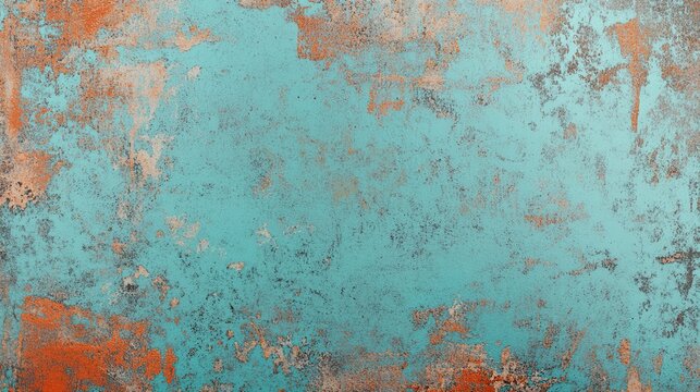 oxidized. Metallic abstract texture with blue patina and industrial-inspired details. safety posters, maintenance manuals, designed for precision metalworking and fabrication facilities.