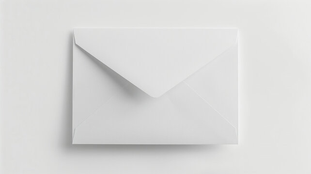 Sobre blanco sobre fondo blanco