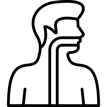Esophagus Vector Icon