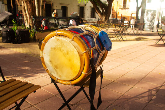 Tambora, a percussion instrument used in merengue, a typical Dominican music