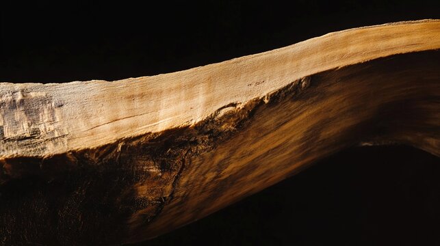 deformation. A wooden plank bent under weight, showing stress lines and texture. tutorial guides, club newsletters, designed for tourism and weekend activity guides, used by ui designers.