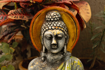 Obraz premium buddha statue in garden