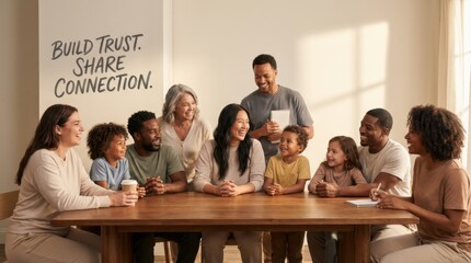 Naklejka premium the value of genuine bonds in creating trust and connection between individuals