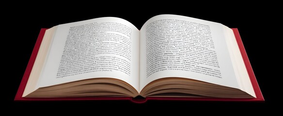 Fototapeta premium The open book revealing the intro page of a story novel