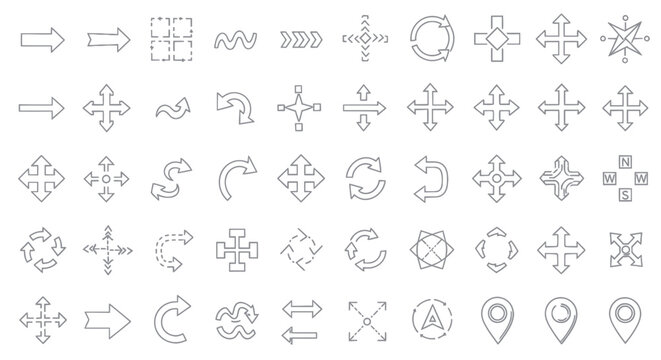 Various navigation and interface icons.