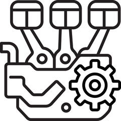 Marine Engine Vector Icon © SAMDesigning