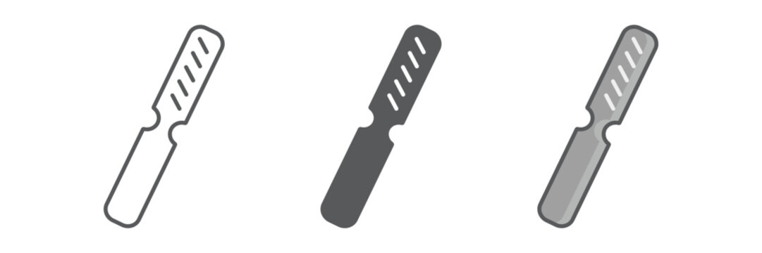 Beauty rasp line icon, polish and beauty, abrasive sign, vector graphics, a linear pattern on a white background.