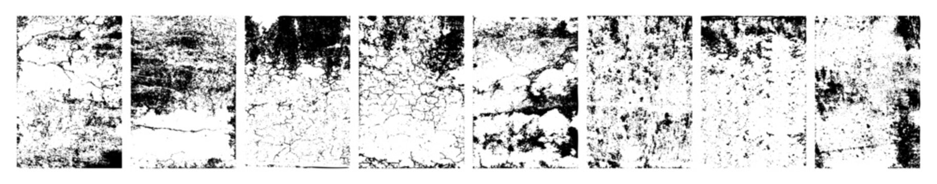 Grunge overlay texture. Old dirty concrete background with cracks and scratches. Distressed grainy surface. Vintage urban backdrop. Scraped and stained design element. Vector illustration