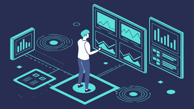 Creative artificial intelligence workflow shown in isometric 3D style.