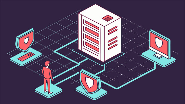 Data center zero trust architecture showing authentication and network segmentation.