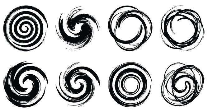 Circular Brush Swirls