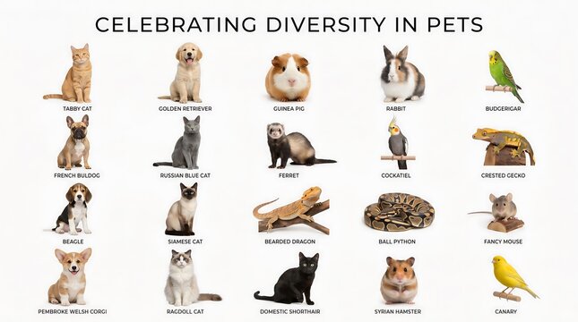 Diverse Pets Collage