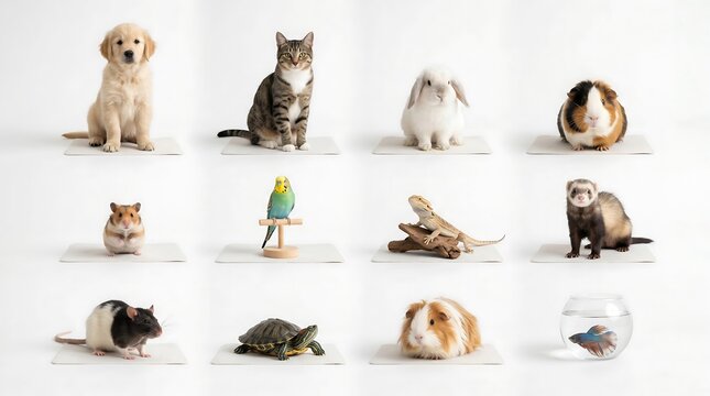 Cute Small Pets Collage