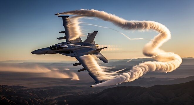 Military jet performing aerobatic stunt.