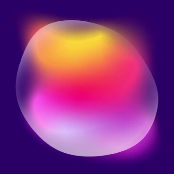 vector illustration of a glass sphere