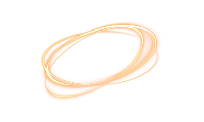 Naklejka premium Golden glowing lines with a bright and smooth flow of light. Abstract, energetic effect for modern backgrounds and designs.
