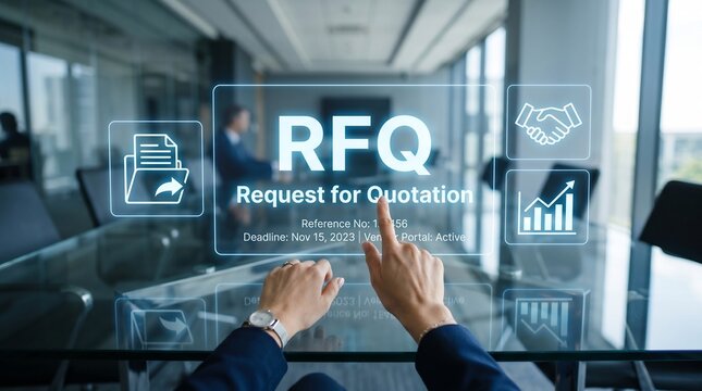 RFQ Request for Quotation, Digital Procurement Deadline, Corporate Workflow Technology