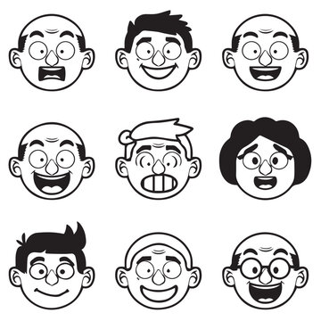 Emoji Expression Face Icon Set